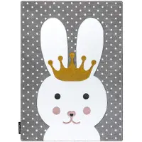 Rugsx Matta PETIT BUNNY Hare grå 120x170 cm