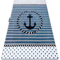 Rugsx Matta PETIT MARINE ANCHOR SEA blå 180x270 cm