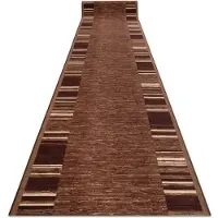 Rugsx Löpare anti-halk ADAGIO gum brun 100x230 cm