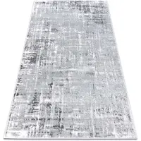 Rugsx Modern MEFE matta 8722 Lines vintage - structural två nivåer av hudna grå / vit 280x370 cm