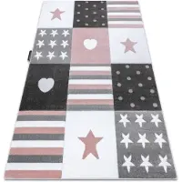 Rugsx Matta PETIT TEENY HEART STARS rosa 200x290 cm