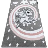 Rugsx Matta PETIT PONY grå 200x290 cm