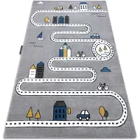 Rugsx Matta PETIT STREET STREETS grå 160x220 cm