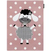 Rugsx Matta PETIT DOLLY får rosa 140x190 cm