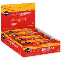 GÜ Liquid Låda Med Energigeler Jordgubbe Och Banan 60g 12 Enheter