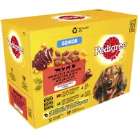 Pedigree Senior Mix Selection i gelé multipack våtfoder hund påsar