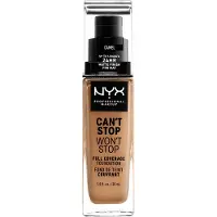 Nyx - Can T Stop Won T Stop Full Coverage Foundation Camel 30 Ml