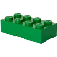 LEGO Matlåda - 8 Knoppar - 1,5 L - Dark Green - - One Size - Matlåda