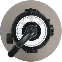 vidaXL Sandfilter med 4-vägsventil grå 350 mm