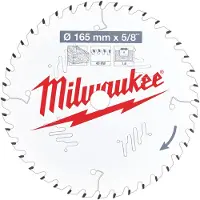 Milwaukee Sågklinga för trä 4932471312; 165x15,87x1,6 mm; Z40; 18°