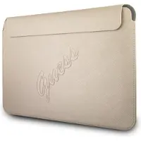 GUESS Saffiano Script-fodral för en 13" bärbar dator - guld