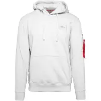 Alpha industries Sweatshirt 'Backprint' svart / vit