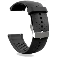 24hShop Perforerat silikon armband till Polar Vantage M, svart