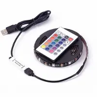 24hShop RGB LED-slinga 3 m USB med fjärrkontroll – vattentät