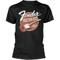 Ginza.se Fender: Unisex T-Shirt/Mustang Bass (Black) (X-Large)