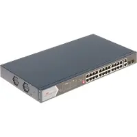 Hikvision Pro Series DS-3E0528HP-E - Switch - ohanterad - 20 x 10/100/1000 (PoE) + 4 x 10/100/1000 (Hi-PoE) + 2 x 10/100/1000 + 2 x Gigabit SFP - rackmonterbar - High PoE / PoE (370 W)