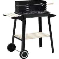 vidaXL Kolgrill stativ med hjul