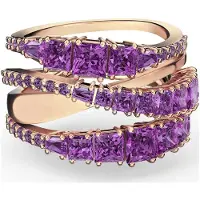 Swarovski Spiral Love Ring Damringar Roséguld Lila 5572714 50