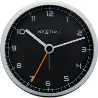 Nextime - Klocka Company Alarm 9 cm - Svart - Väggklockor & bordsur - Från Homeroom