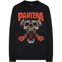 Ginza.se Pantera: Unisex Long Sleeve T-Shirt/Mouth For War (Black) (Back Print) (Large)