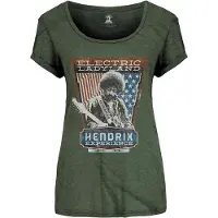Ginza.se Jimi Hendrix: Ladies T-Shirt/Electric Ladyland (Green) (Medium)