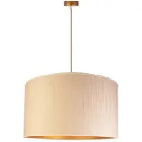 Duolla Hänglampa Essex , dimbar, Mässing / guld, Vardagsrum / matsal, Textil / tyger / siden, Modern, Pendellampa