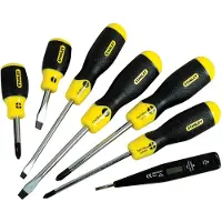 Stanley Cushiongrip Skruvmejsel set 6 delar
