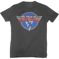 Ginza.se Van Halen: Unisex T-Shirt/Chrome Logo (Black) (Small)
