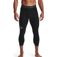 Under Armour Men's Armor Heatgear 3/4 Leggings Black (001)/Pitch Grey 4x-Large
