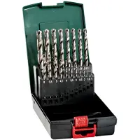 Metabo 627097000 Metall-spiralborrset 19 delar 1 mm, 1.5 mm, 2 mm, 2.5 mm, 3 mm, 3.5 mm, 4 mm, 4.5 mm, 5 mm, 5.5 mm, 6 mm, 6.5 mm, 7 mm, 7.5 mm, 8 mm, 8.5 mm,