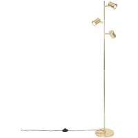 QAZQA Modern golvlampa mässing 3-ljus - Jeana