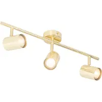 QAZQA Modern taklampa mässing 3-ljus justerbar - Jeana