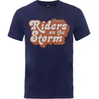 Ginza.se The Doors: Unisex T-Shirt/Riders on the Storm Logo (Navy Blue) (XX-Large)