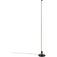 QAZQA Golvlampa svart inkl LED med touch-dimmer 3-stegs dimbar - Line-up