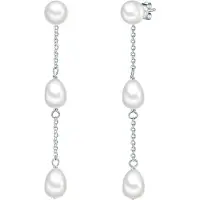 Valero Pearls Örhängen silver / pärlvit