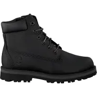 Timberland unisex för barn. TB0A28UD0011 Läderstövlar med snörning Courma Kid svart (26), Hud, Karta, Nyckelband, Casual, Hållbar, barnmode