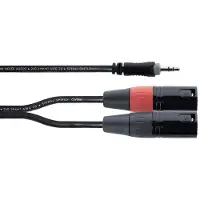Cordial EY 1 WMM XLR Y-adapter [1x Teleplugg 3.5 mm - 2x XLR-kontakt 3-polig]
