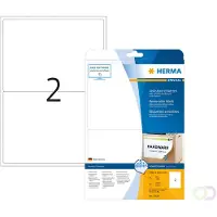 Herma Avtagbara etiketter A4 | 199,6 x 143,5mm | 10020 | vit | 50st