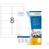 Herma Avtagbara etiketter A4 | 96 x 63,5mm | 10308 | vit | 800st
