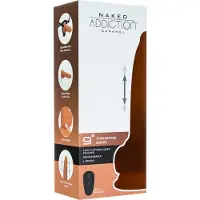 Addiction Naked - Thrusting vibrator - mörk - 23cm