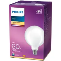 Philips LED lampa E27 | G120 matt | 2700K | 7W (60W) []