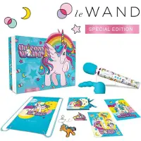 Le Wand Unicorn - massagerande vibrator‑set (regnbåge)