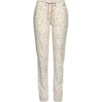 LASCANA Pyjamasbyxa ljusbrun / vit