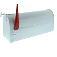 Burg wachter Postlåda US-BOX 891 W Stålplatta Vit