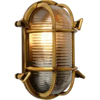Lucide Vägglampa utomhus Dudley, dimbar, Mässing / guld, Aluminium / grå / zink, Medelhavsinspirerad, Utomhusvägglampa
