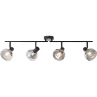 Brilliant 82732/06 Reflekt Takbelysning Glödlampa E14 18 W Svart (matt), Glas matt
