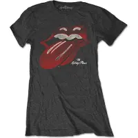 Ginza.se The Rolling Stones: Ladies T-Shirt/Vintage Tongue Logo (Charcoal Grey) (Small)