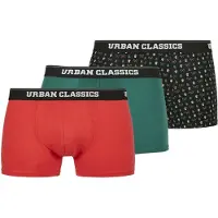 Urban Classics Boxershorts marinblå / grön / röd