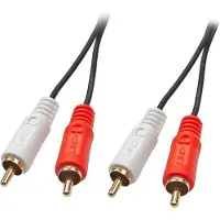 Lindy 35666 RCA Audio Anslutningskabel [2x RCA-hane - 2x RCA-hane] 20.00 m Svart