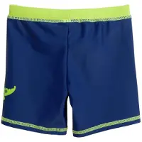 Playshoes Badshorts 'Krokodil' royalblå / neongrön / pastellorange